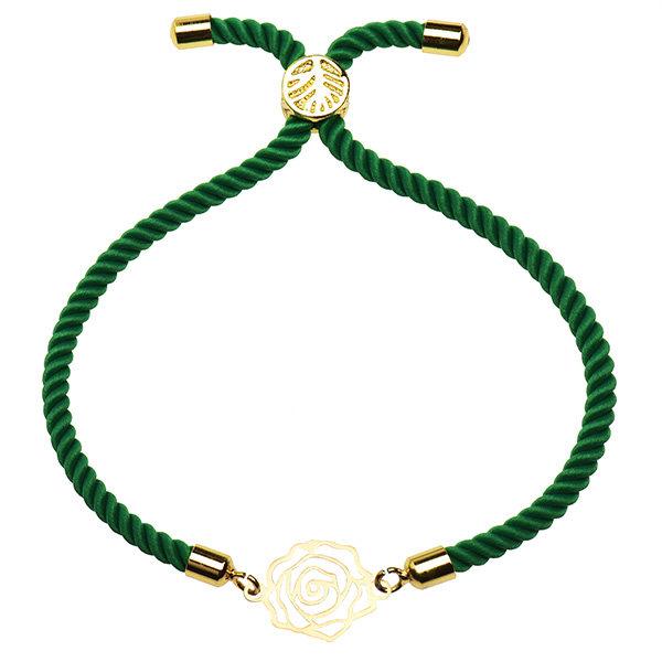 دستبند طلا 18 عیار زنانه کرابو طرح گل رز مدل Kr2133|دیجی‌کالا