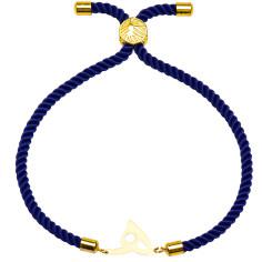 دستبند طلا 18 عیار زنانه کرابو طرح هـ مدل Kr2253