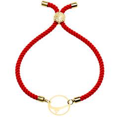 دستبند طلا 18 عیار زنانه کرابو طرح پ مدل Kr2675