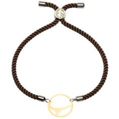 دستبند طلا 18 عیار زنانه کرابو طرح پ مدل Kr2706