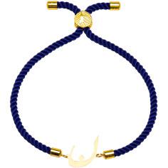 دستبند طلا 18 عیار زنانه کرابو طرح ن مدل Kr2323