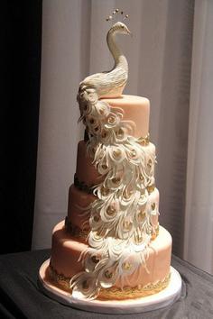 کیک تولد دخترانه طاووس
