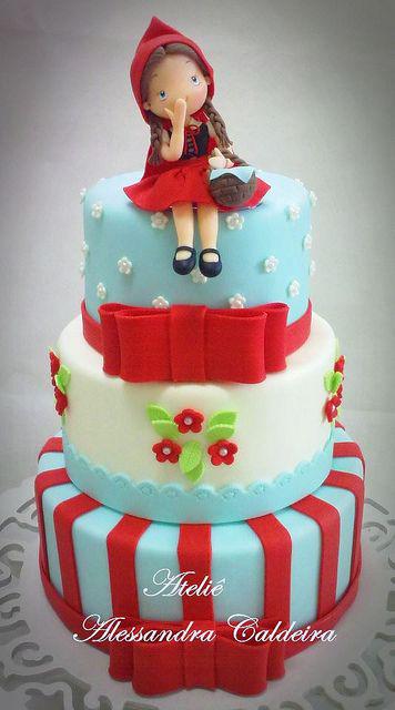 کیک تولد دخترانه شنل قرمزی|لیدی