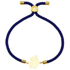 دستبند طلا 18 عیار زنانه کرابو طرح برگ انجیر مدل Kr2816
