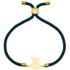 دستبند طلا 18 عیار زنانه کرابو طرح زنبور مدل Kr2993