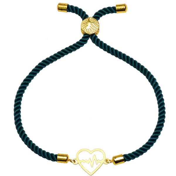 دستبند طلا 18 عیار زنانه کرابو طرح قلب و ضربان مدل Kr2167|دیجی‌کالا