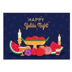 کارت پستال کاف پستال طرح تبریک یلدا کد Kaf_Y1002