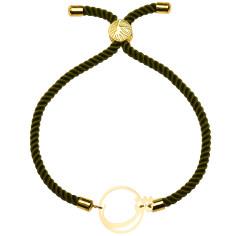 دستبند طلا 18 عیار زنانه کرابو طرح ش مدل Kr2837
