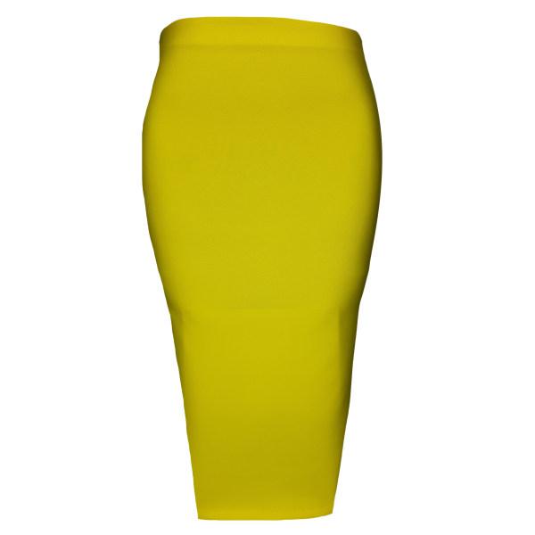 دامن زنانه مدل Dfc002y رنگ زرد|دیجی‌کالا