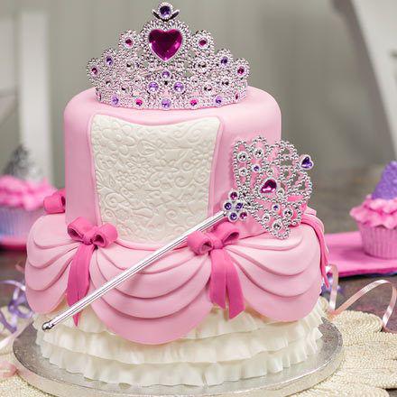 کیک تولد دخترانه صورتی به شکل پرنسس|لیدی
