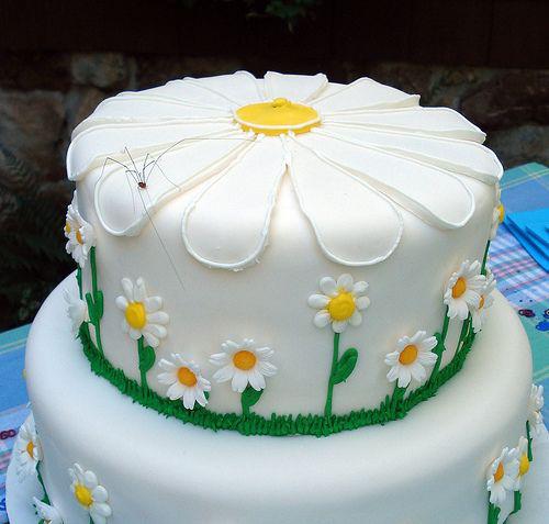 کیک تولد دخترانه گل به شکل زیبا|لیدی