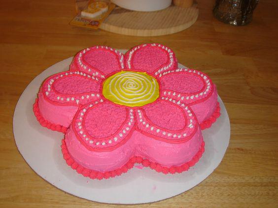 کیک تولد دخترانه گل طراحی با قالب کیک|لیدی