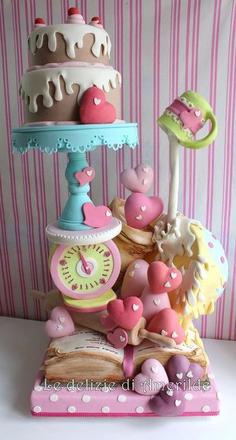 کیک تولد دخترانه فانتزی شیرینی پز