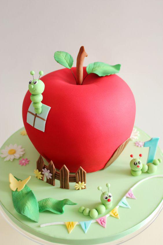 کیک تولد دخترانه فانتزی سیب|لیدی