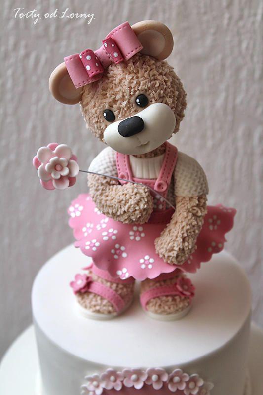 کیک تولد دخترانه فانتزی خرسی بامزه|لیدی