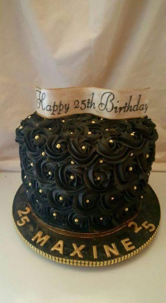کیک تولد دخترانه شکلاتی با شکلات سیاه|لیدی