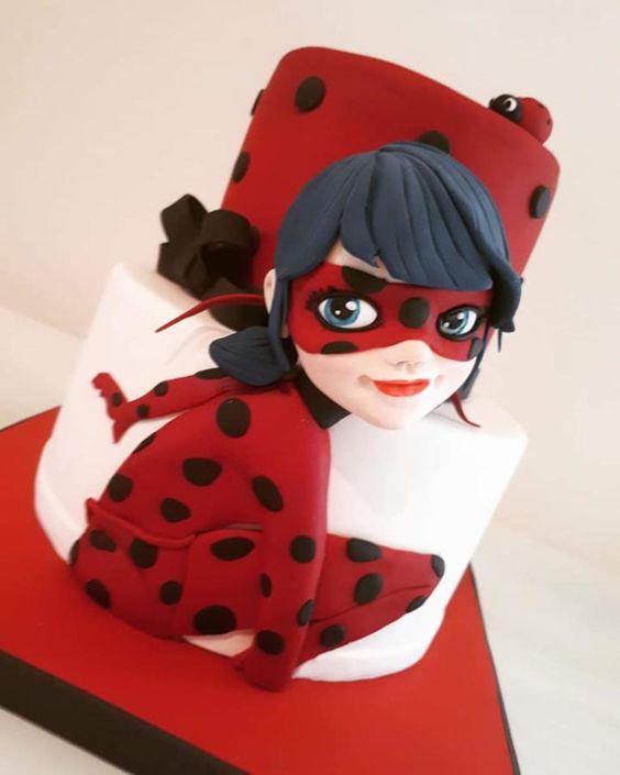 کیک تولد دخترانه دختر کفشدوزکی خوشمزه|لیدی