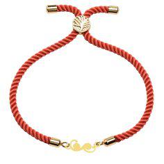 دستبند طلا 18 عیار زنانه کرابو طرح پیچک مدل kr100210