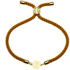 دستبند طلا 18 عیار زنانه کرابو طرح گل رز مدل Kr2009