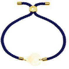 دستبند طلا 18 عیار زنانه کرابو طرح صدف مدل kr10025