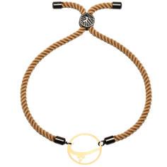 دستبند طلا 18 عیار زنانه کرابو طرح پ مدل Kr2705