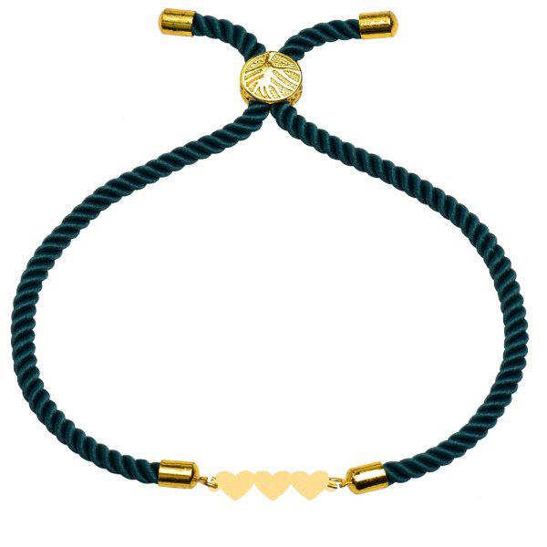 دستبند طلا 18 عیار زنانه کرابو طرح قلب مدل kr100239|دیجی‌کالا