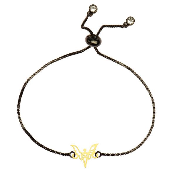 دستبند طلا 18 عیار زنانه کرابو طرح فرشته و قلب مدل Kr1183|دیجی‌کالا