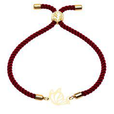 دستبند طلا 18 عیار زنانه کرابو طرح پروانه مدل kr10075