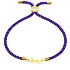 دستبند طلا 18 عیار زنانه کرابو طرح پیچک مدل kr100194