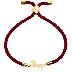 دستبند طلا 18 عیار زنانه کرابو طرح تک شاخ مدل Kr2621