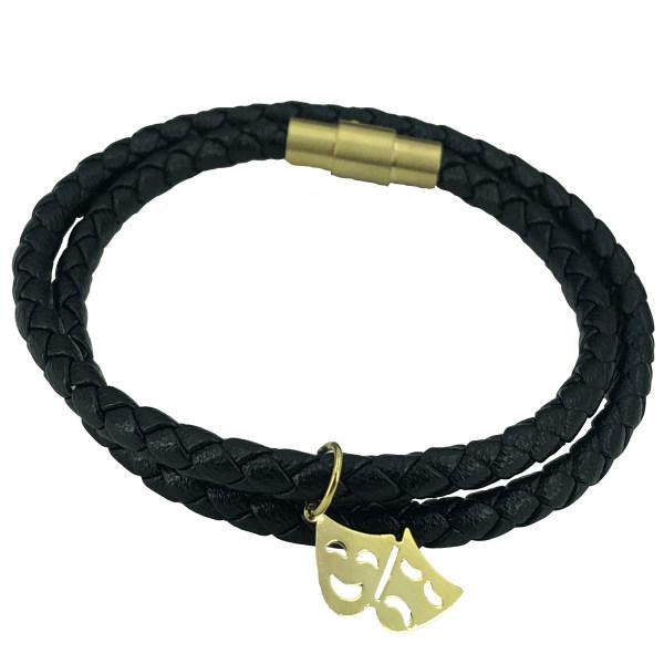 دستبند طلا 18 عیار زنانه طرح اشک و لبخند مدل G304|دیجی‌کالا