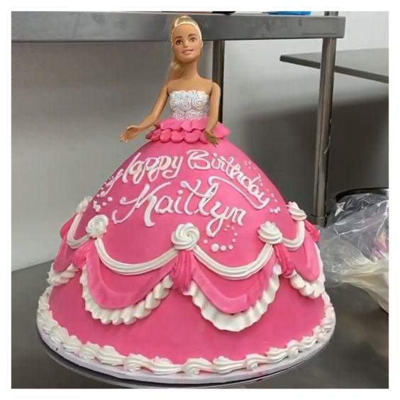 کیک تولد دخترانه عروسکی دامن بزرگ|لیدی
