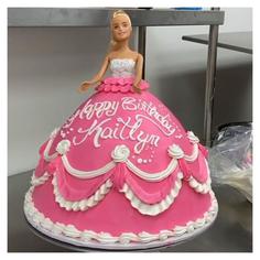 کیک تولد دخترانه عروسکی دامن بزرگ