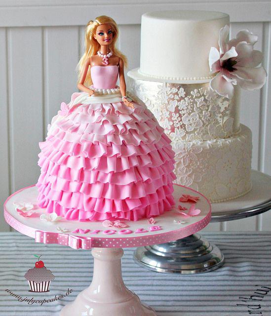 کیک تولد دخترانه عروسکی رویایی|لیدی