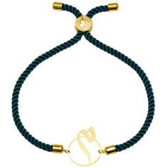 دستبند طلا 18 عیار زنانه کرابو طرح حرف م مدل Kr2716