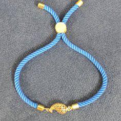 دستبند طلا 18عیار زنانه قیراط طرح بته جقه کد GH99