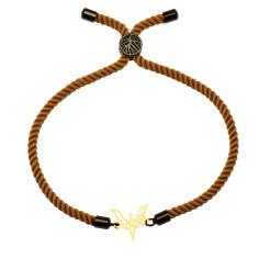 دستبند طلا 18 عیار زنانه کرابو طرح فرشته و قلب مدل Kr1180