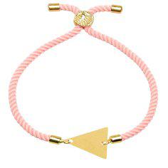 دستبند طلا 18 عیار زنانه کرابو طرح مثلث مدل kr100490