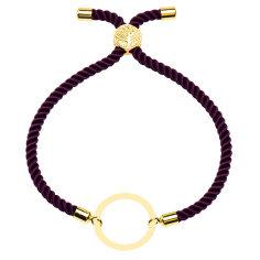 دستبند طلا 18 عیار زنانه کرابو طرح دایره مدل Kr100422