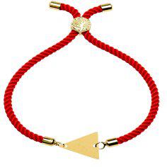 دستبند طلا 18 عیار زنانه کرابو طرح مثلث مدل kr100504