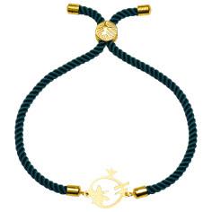 دستبند طلا 18 عیار زنانه کرابو طرح انار مدل Kr1854