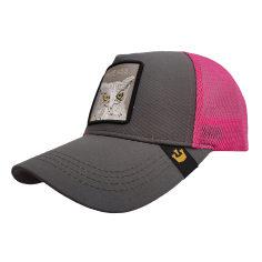 کلاه کپ پسرانه طرح جغد کد PT-30309 رنگ طوسی