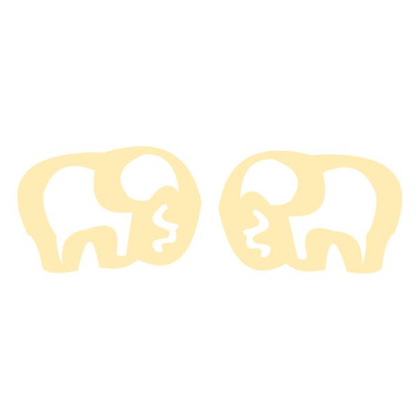 گوشواره طلا 18 عیار زنانه کرابو طرح فیل مدل Kr5165|دیجی‌کالا