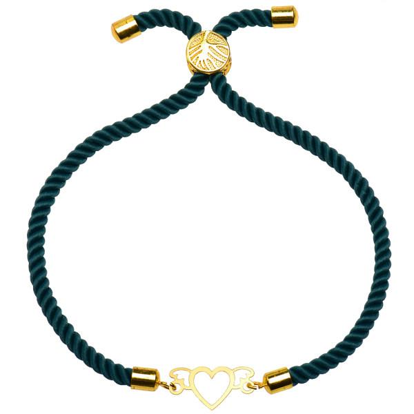 دستبند طلا 18 عیار زنانه کرابو طرح قلب مدل Kr1523|دیجی‌کالا