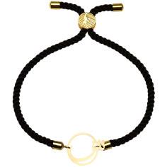 دستبند طلا 18 عیار زنانه کرابو طرح حرف ش مدل Kr2843