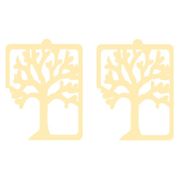 گوشواره طلا 18 عیار زنانه کرابو طرح درخت مدل Kr3796|دیجی‌کالا