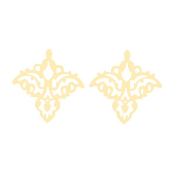 گوشواره طلا 18 عیار زنانه کرابو طرح اسلیمی مدل Kr5295|دیجی‌کالا