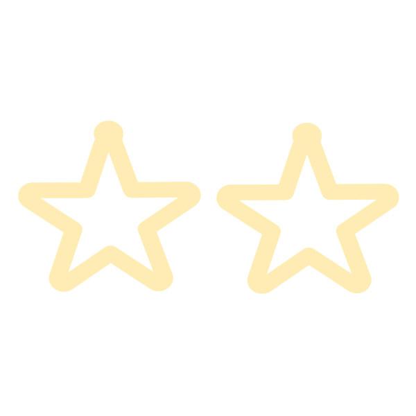 گوشواره طلا 18 عیار زنانه کرابو طرح ستاره مدل Kr5172|دیجی‌کالا