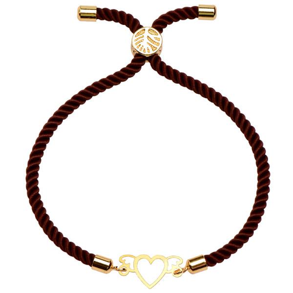 دستبند طلا 18 عیار زنانه کرابو طرح قلب مدل Kr1794|دیجی‌کالا