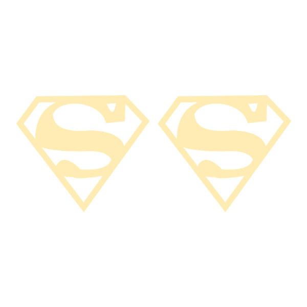 گوشواره طلا 18 عیار زنانه کرابو طرح سوپرمن مدل Kr5268|دیجی‌کالا
